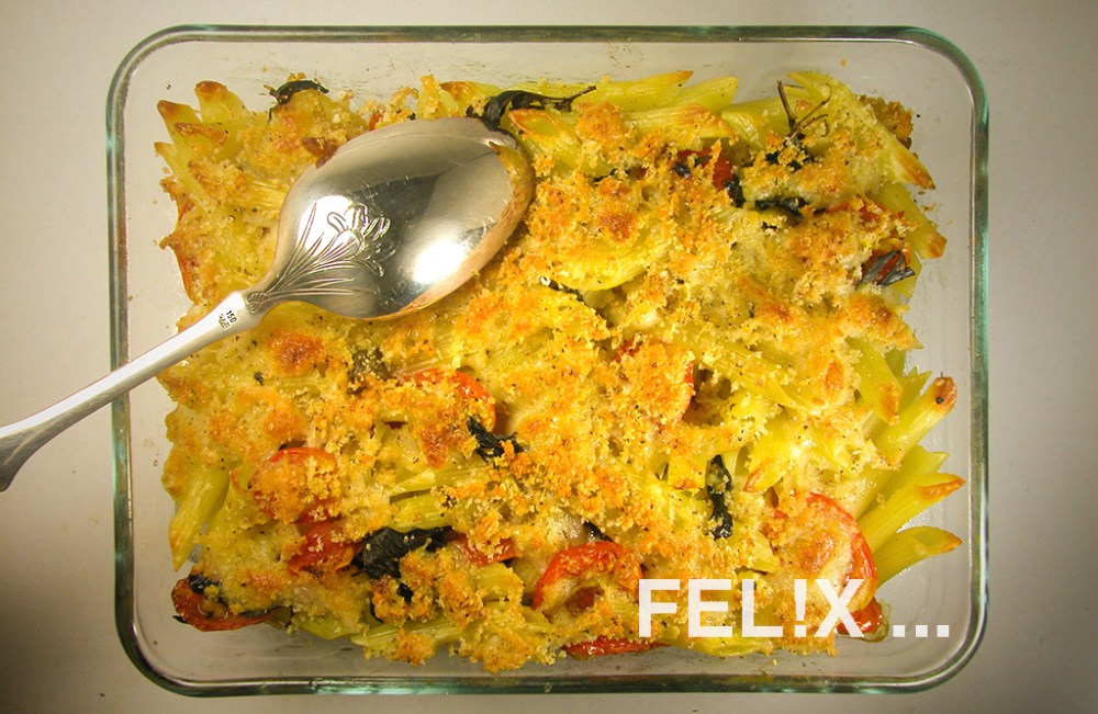 pastagratin–confiertetomaten