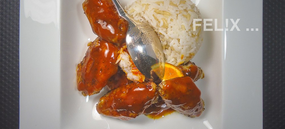 PouletfluegelOrangenGlasur