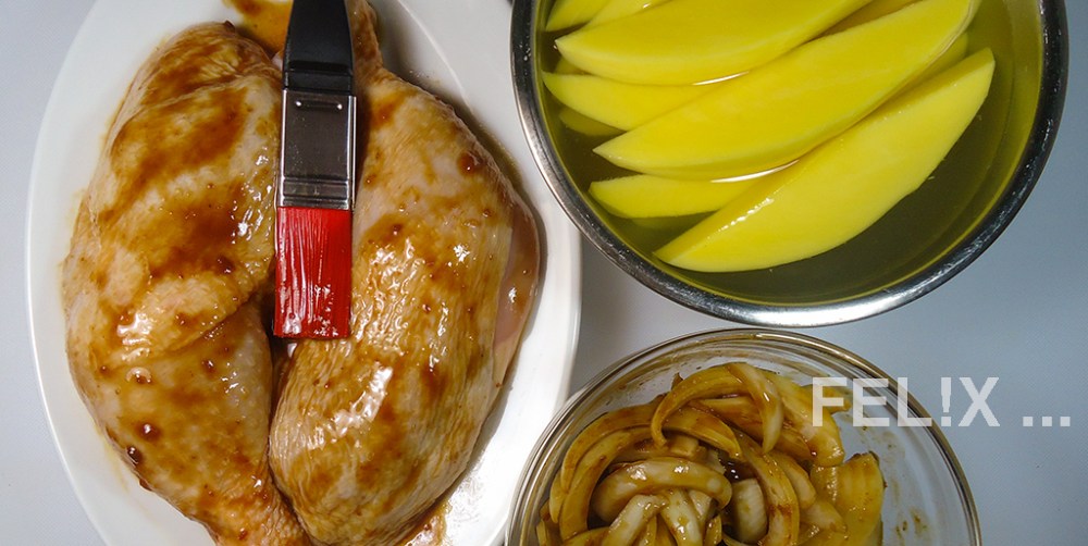 Pouletschenkel_Mango_Marinade