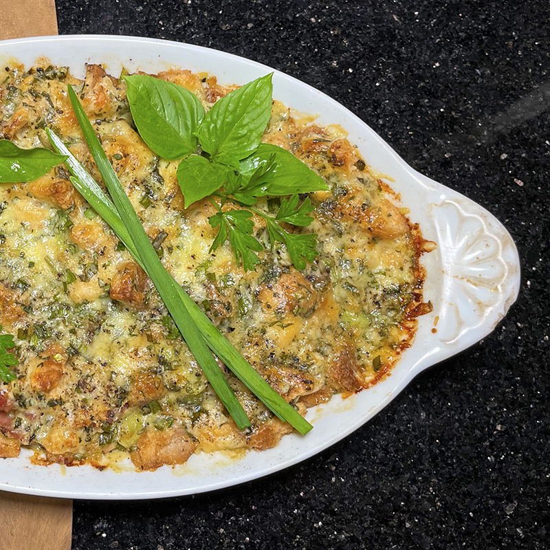 BROTAUFLAUF MIT SCHINKEN UND LAUCH – FEL!X KITCHEN BROTAUFLAUF MIT SCHINKEN UND LAUCH – FEL!X KITCHEN